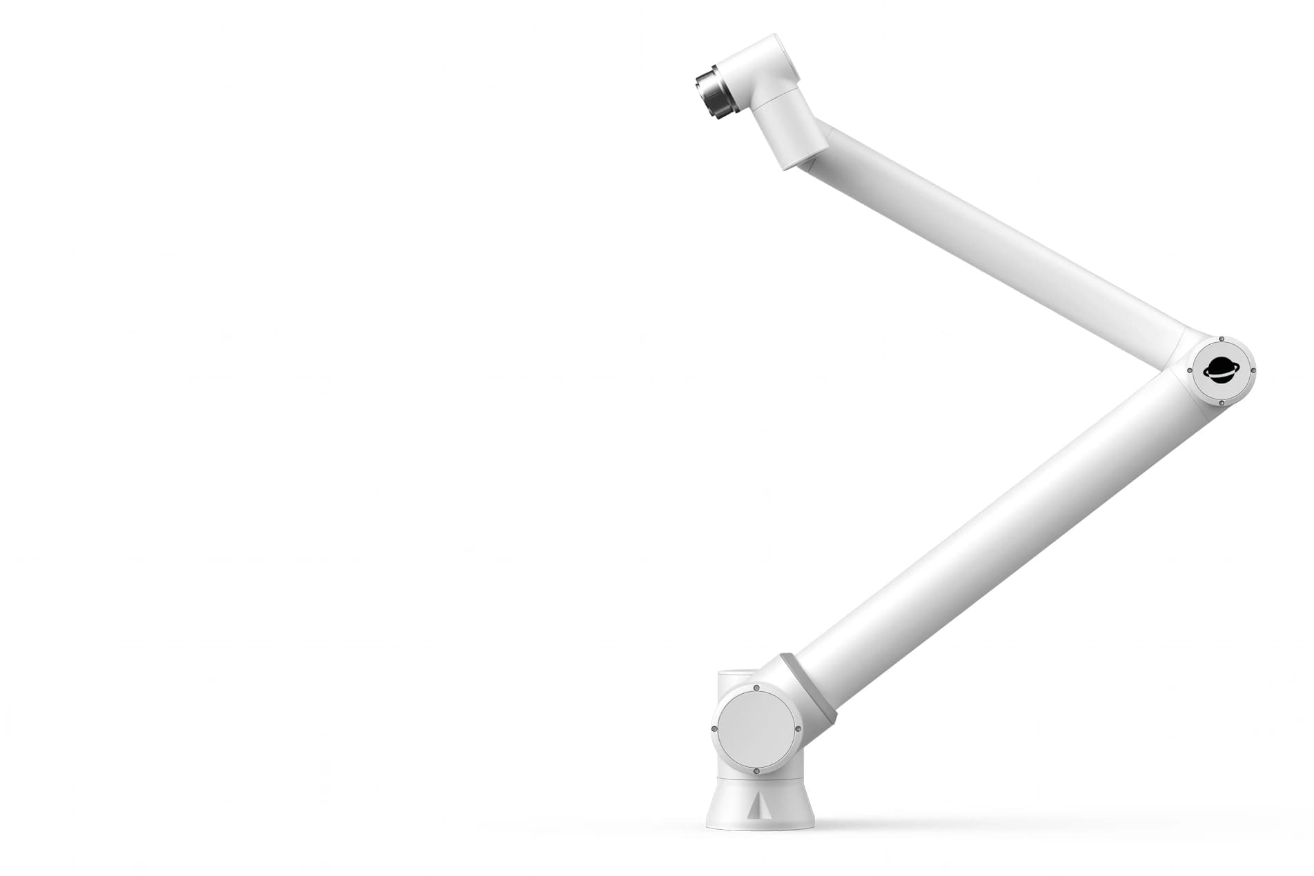 Roooll r-Core collaborative robot with mobile long arm, 5kg payload, and 1900mm reach—showcasing precision engineering.