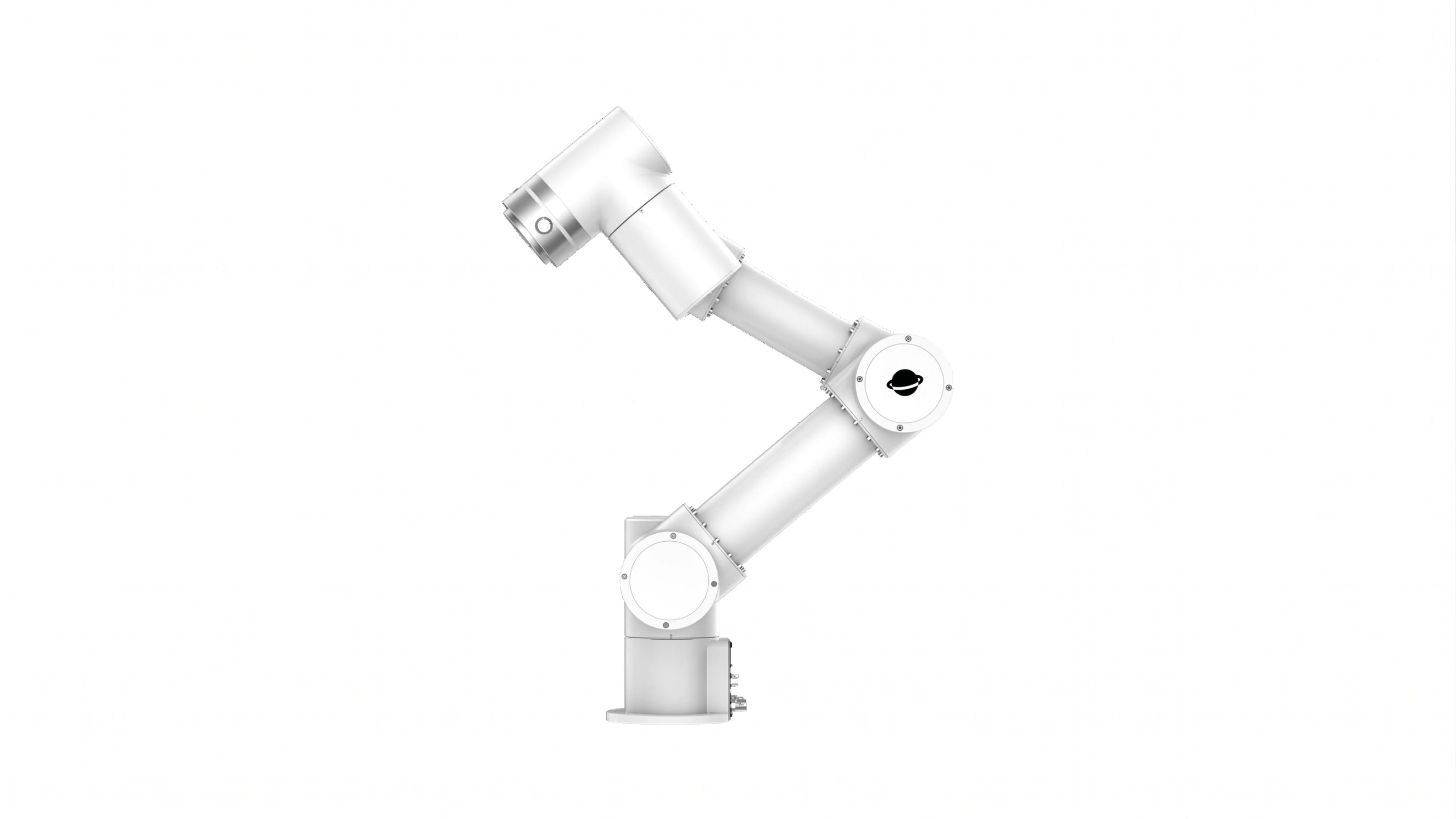 Roooll r-Lite collaborative robot (integrated controller), 3kg payload, ±0.05mm repeatability, 622mm reach; compact production cells.