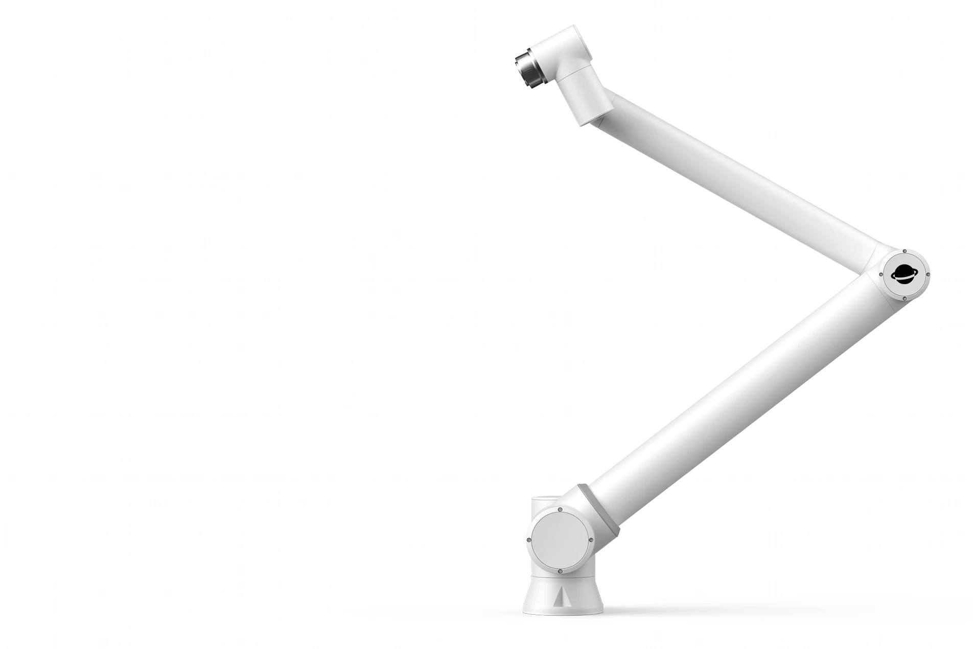 Roooll r-Core collaborative robot (mobile long arm), 5kg payload, ±0.1mm repeatability, 1900mm reach; long-reach machine tending.