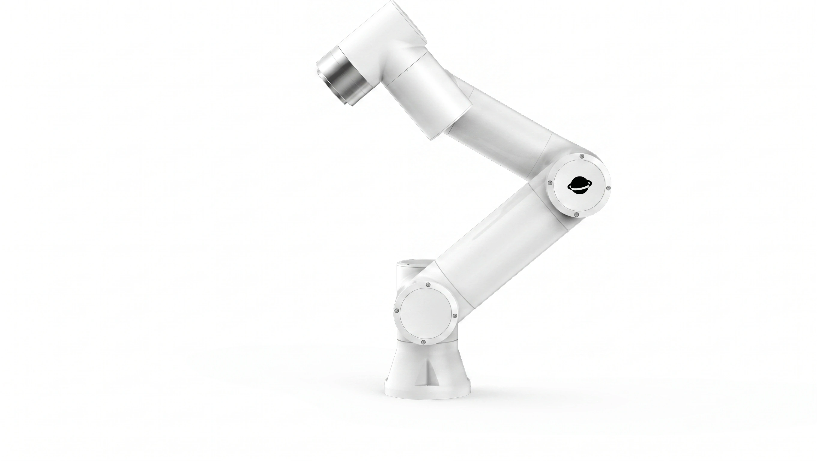 Roooll r-Lite collaborative robot (standard), 3kg payload, ±0.02mm repeatability, 622mm reach; compact lab and precision assembly.